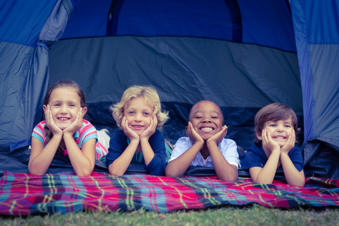 camping pour les enfantas
